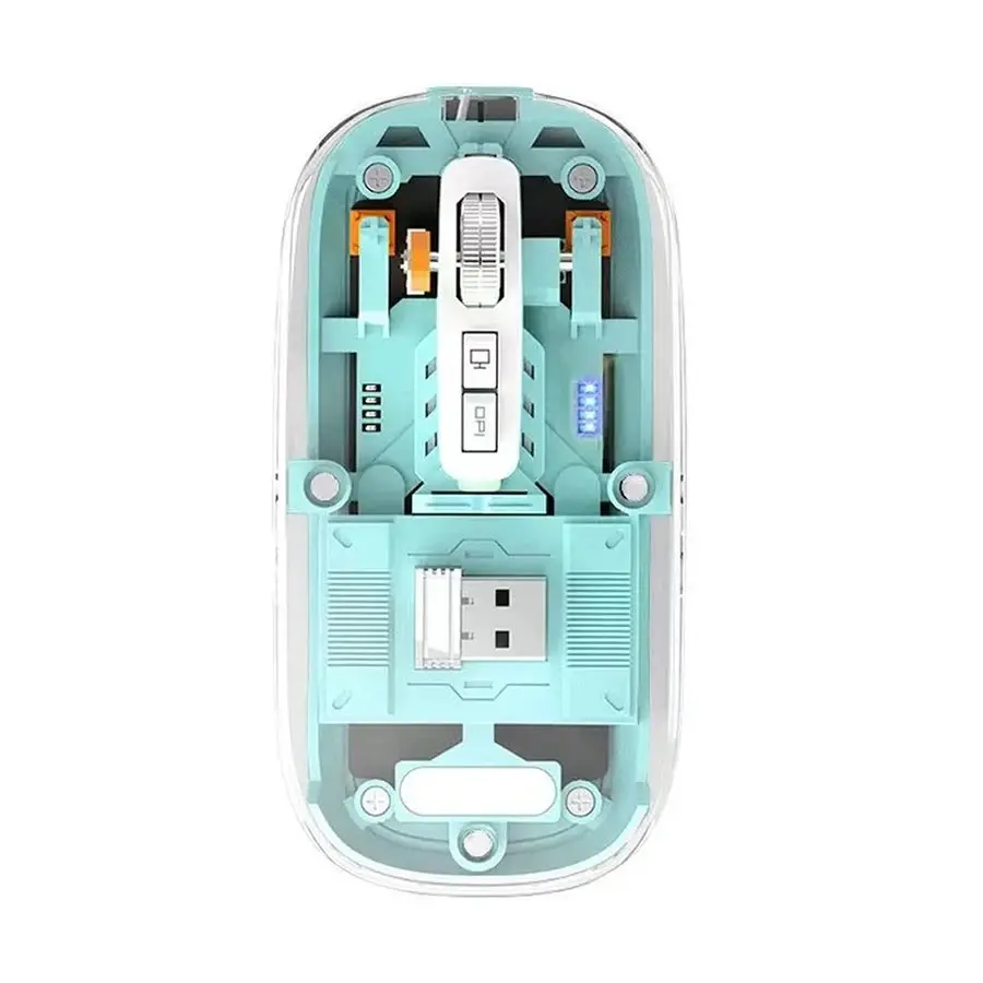 Pc Power PGM-P4 RGB Wireless (Dual Mode) Blue Transparent Mouse.webp