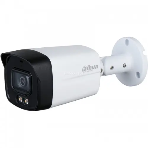 Dahua 2MP Full Time Color Bullet HDCVI Camera 40 MTR IR Distance, Lens 3.6 MM With Built In Mic (Metal)#DH-HAC-HFW1239TLMP-A-LED-S2