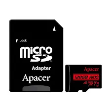 Apacer 128GB (R100) MicroSD Class-10 Memory Card with Adapter