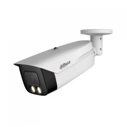 Dahua 2MP Full Time Color Bullet HDCVI Camera 50 MTR IR Distance, Lens 3.6 MM With Built In Mic (Metal+Plastic)#DH-HAC-HFW1239MHP-A-LED