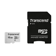 Transcend 16GB Micro SD (UHS-I U1) class-10 Memory Card with Adapter
