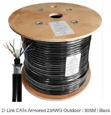 NETLINK CAT-6 OUTDOOR NETWORKING CABLE (WOOODEN DRUM)