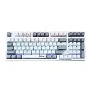 PC POWER K98 RGB HOT-Swappable Wired Gaming Mechanical Keyboard Blue Switch - (WH)