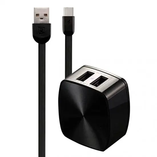 Remax RP-U215 2.4A Flinc Charger with Type-C Data Cable 2USB