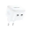 VENTION FBPW0-EU 2-Port USB-C 35W GaN Charger - White