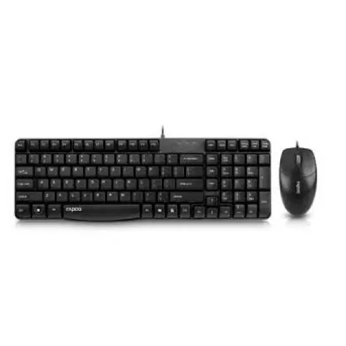 Rapoo N1820 Combo Wired Optical Mouse & Keyboard
