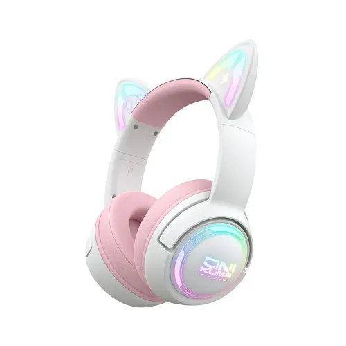 Onikuma GT838 Wireless RGB Gaming Blue Headset with Microphone