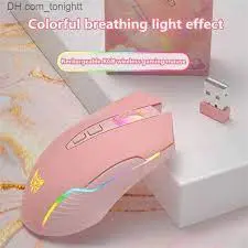 Onikuma CW905 6400 DPI 2.4G Wireless Gaming Mouse with Breathing LED Colors (Black)