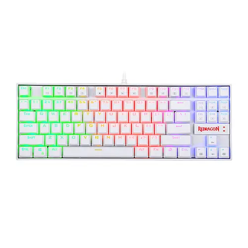  REDRAGON KUMARA K552 RGB MECHANICAL GAMING KEYBOARD (WHITE)
