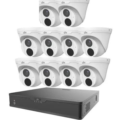 Uniview 16-Chanel XVR 10 Unit 4MP CC Camera Package Without Monitor 