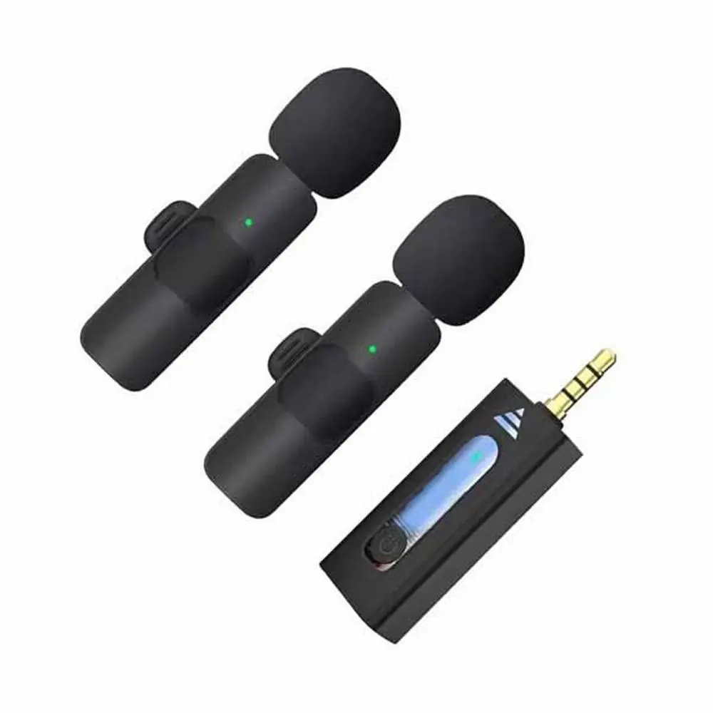 K35 Wireless Double Microphone for 3.5mm Supported Devices