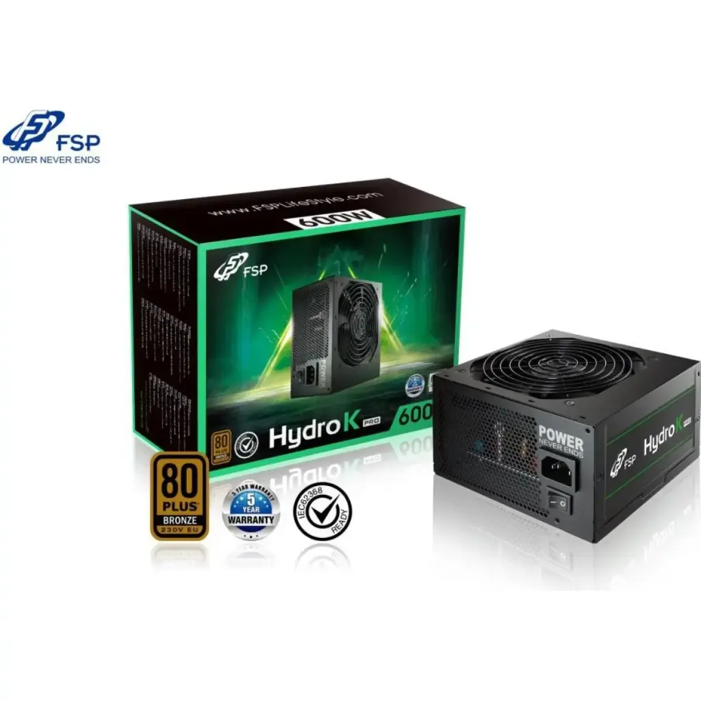 FSP Hydro K PRO 600W 80 Plus Bronze Power Supply