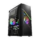 AULA FZ003 Mid Tower (Acrylic Side Window) Black Gaming Desktop Case