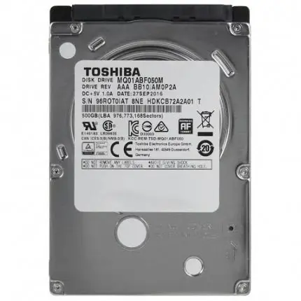 TOSHIBA 500GB SATA LAPTOP HARD DISK DRIVE