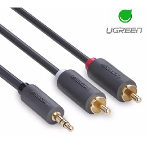 UGREEN AV102-10513 3.5mm Male to 2RCA Male Audio Cable, 5 Meter