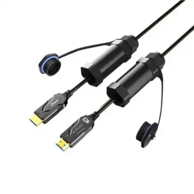 DTECH DT-HF8025KF 8K HDMI ARMORED 25M FIBER OPTIC CABLE WITH WATERPROOF SHELL