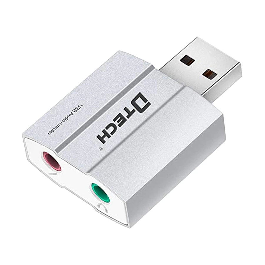 DTECH DT-6006 USB External Sound Card #DT-6006