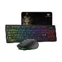 AULA AC208 Wireless Rechargeable Keyboard Mouse & Mouse Pad Combo