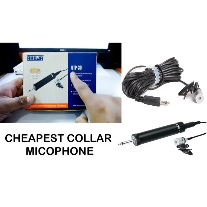 Ahuja UTP-30 Unidirectional Condenser Tie-Clip Microphone 
