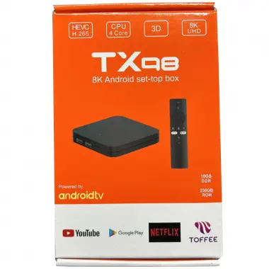 TX98 8K Android Set-Top Box 16GB RAM 256GB Storage