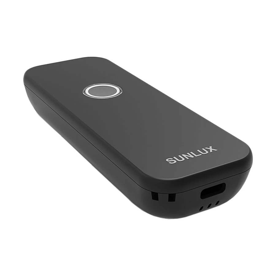 SUNLUX XL-9010 1D/2D Portable Bluetooth Wireless Black Barcode Scanner