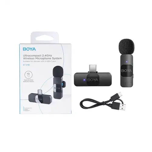 Boya BY-V20 Ultracompact 2.4GHz Wireless Microphone System for Type-C Device