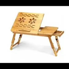 Wooden Type Laptop Table With 2 Mini Cooling Fan #S2 