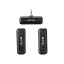 Boya BY-WM3T2-M2 Mini 2.4GHz Dual-Channel Wireless Microphone for 3.5mm Jack Device