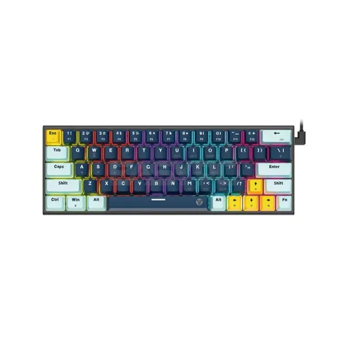 [0008315] Fantech ATOM63 MK874V2 Blue Switch RGB Gaming Mechanical Keyboard