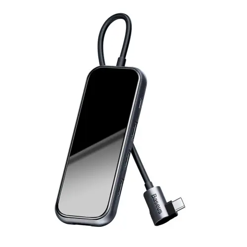 [0008514] Baseus CAHUB-JZ0G 5 Port Super Lative Multi functional Type C Hub Dark Gray