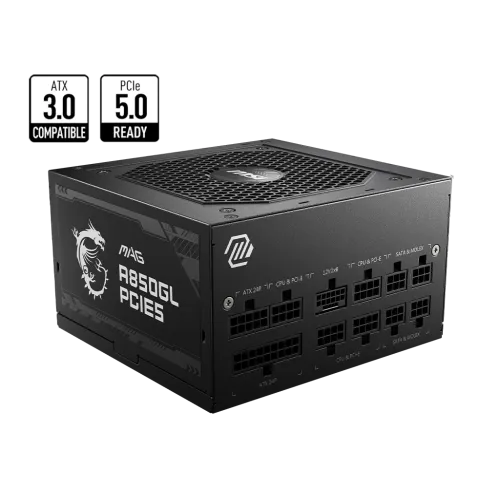 [0008404] MSI MAG A850GL PCIE5 850W 80 Plus Gold Full Modular Power Supply