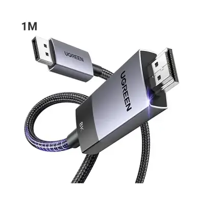 [0008403] UGREEN DP115 (80395) 8K DisplayPort to HDMI Cable - 1M
