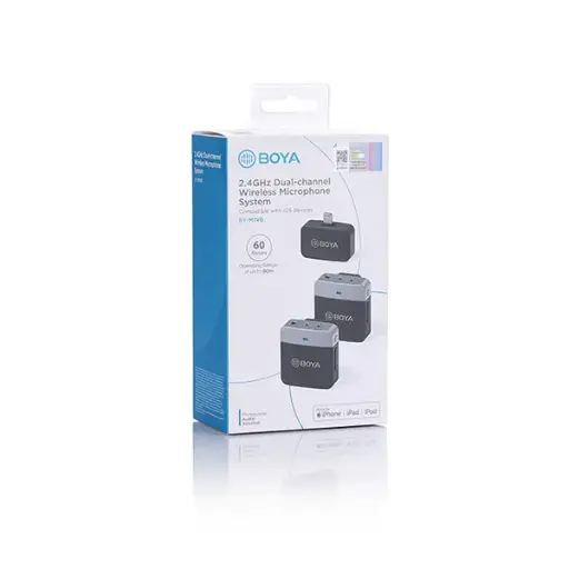 [01099] Boya BY-M1V6 2.4GHz Dual Channel Wireless Microphone System For IOS Device