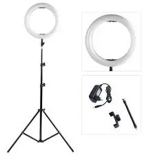 [0008696] 14 INCH (NONPOLAR DIMMING) WITH REMOT LIVE LIGHT US STANDARD PLUG BLACK STUDIO PHOTOGRAPHY PHOTO RING FILL LIGHT TRIPOD FOR LIVE STREAM