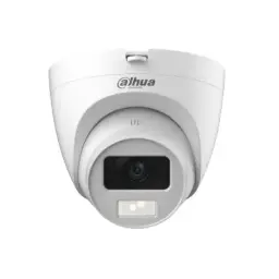 Dahua 2MP Smart Dual Light HDCVI Fixed-Focal Dome 20 MTR IR Distance, Lens 3.6 MM With Built In Mic (Plastic)#DH-HAC-HDW1200CLQP-IL-A