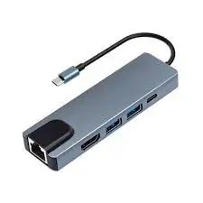 [0008743] TYPE-C TO HDTV 5 IN 1 (LAN+TYPE-C+USB 3.0*2+HDTV) CONVERTER