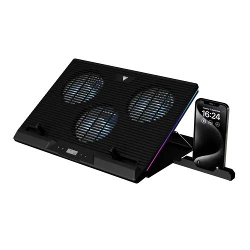 Gamdias AETHER M1 RGB Laptop Cooler With Phone Stand 