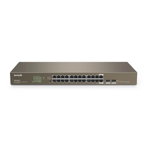 [0008815] Tenda TEG1024F 24 Port Gigabit Unmanaged Switch With 2 SFP Port