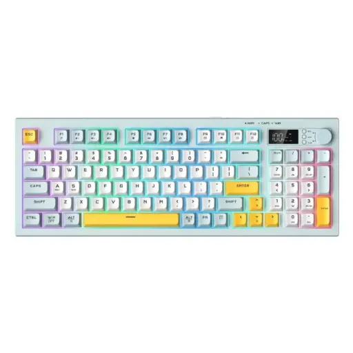 [0008887] ONIKUMA G80 94 Keys Tri-Mode Wireless Membrane Keyboard