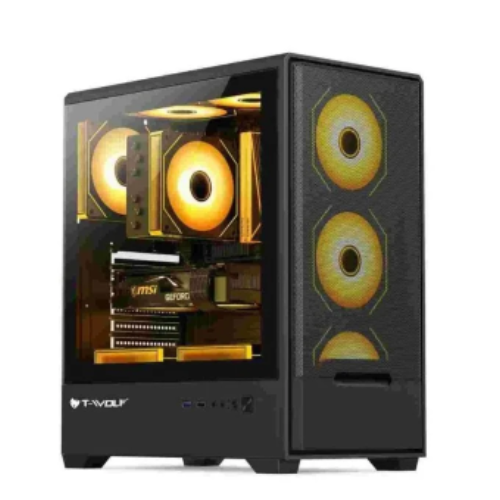 [0008892] T-Wolf BLAZE BOX X4 ARGB Mid-Tower E-ATX Gaming Casing