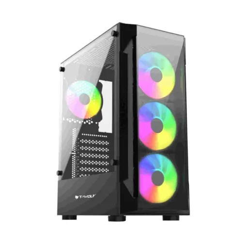 [0008898] T-wolf Platina X4 ARGB Mid-Tower ATX Gaming Casing