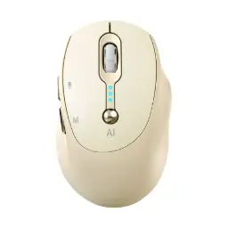 T-WOLF M7 Wireless (Dual Mode) Silent Yellow Smart AI Mouse