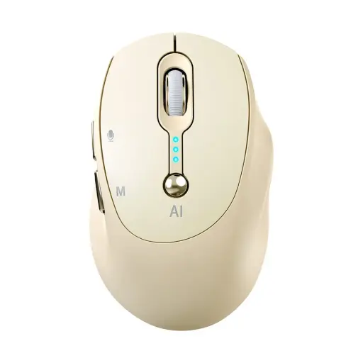[0009121] T-WOLF M7 Wireless (Dual Mode) Silent Yellow Smart AI Mouse