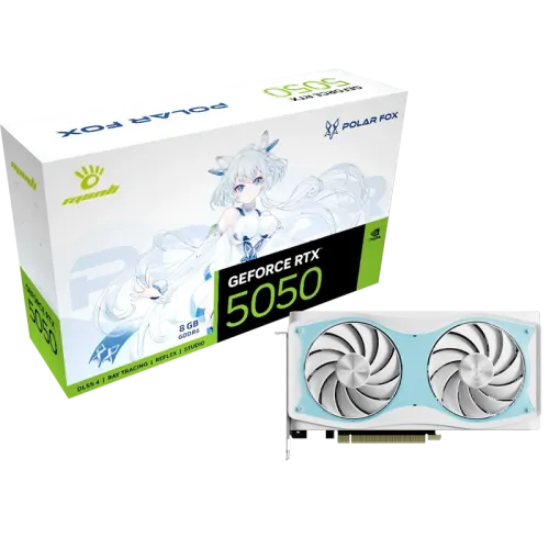 Manli Polar Fox GeForce RTX 5050 OC 8GB GDDR6 Graphics Card