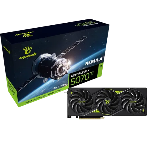 [0008920] Manli Nebula GeForce RTX 5070 Ti 16GB GDDR7 Graphics Card