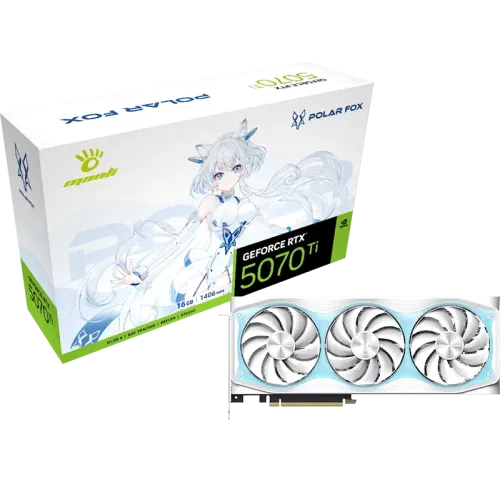 [0008921] Manli Polar Fox GeForce RTX 5070 Ti OC 16GB GDDR7 Graphics Card