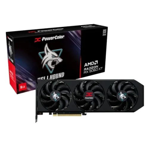 [0008927] PowerColor Hellhound AMD Radeon RX 9060 XT 8GB GDDR6 Graphics Card