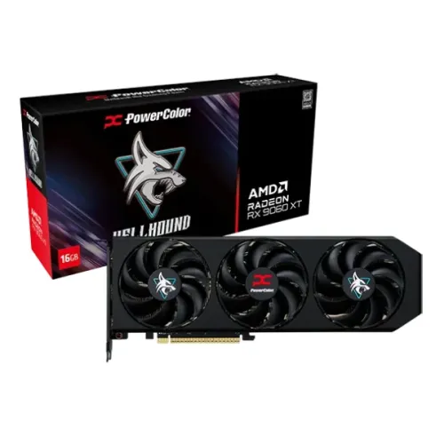 [0008929] PowerColor Hellhound AMD Radeon RX 9060 XT 16GB GDDR6 Graphics Card
