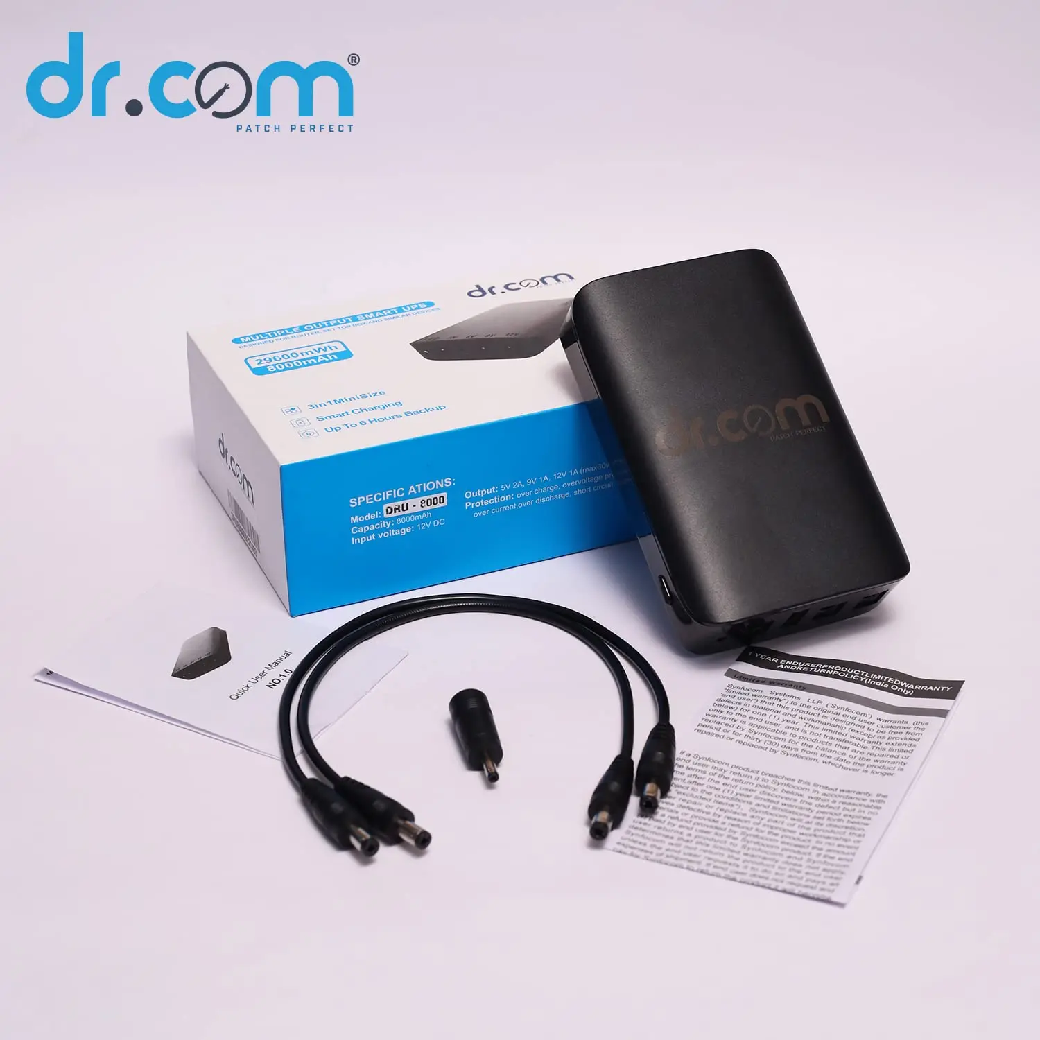 Dr.com Smart UPS Mini Size 4000mAh Battery