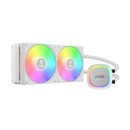 [0009055] Gamdias AURA GL240 V2 WH ARGB Liquid CPU Cooler 
